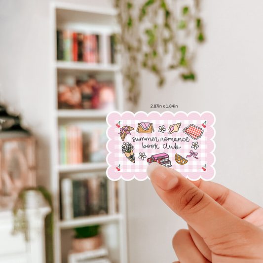 SUMMER ROMANCE BOOK CLUB STICKER (HOLOGRAPHIC)
