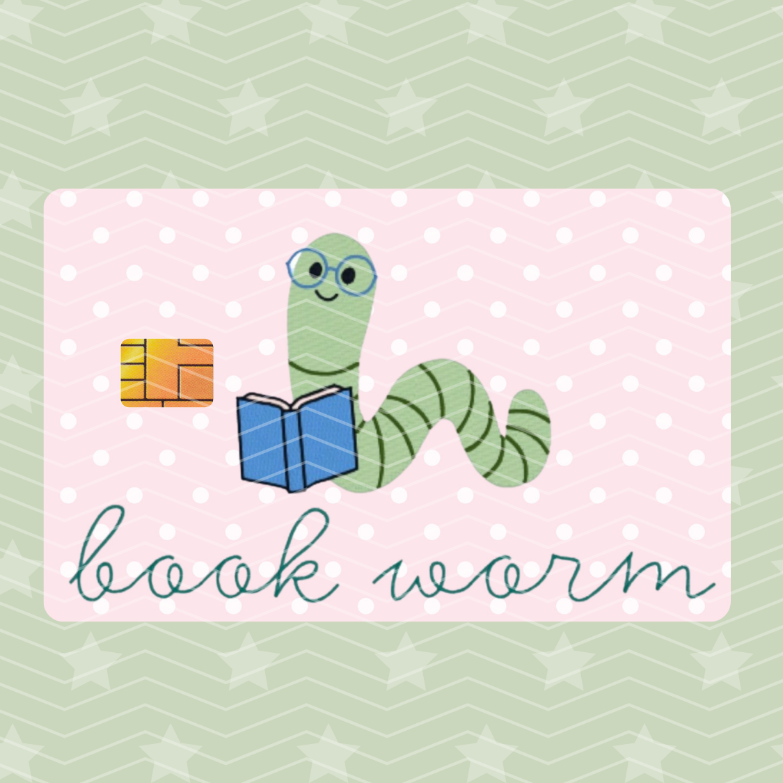 BOOKWORM CARD SKIN HOLOGRAPHIC