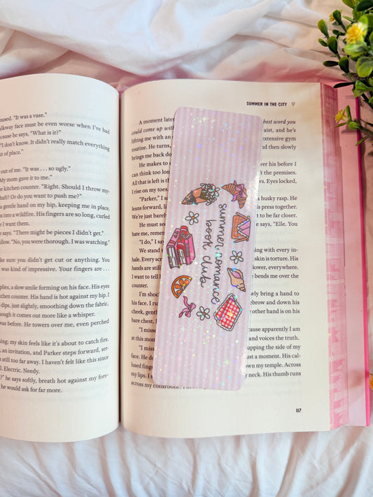 SUMMER ROMANCE BOOK CLUB HOLOGRAPHIC BOOKMARK