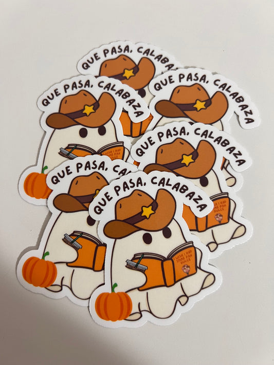 QUE PASA CALABAZA STICKER