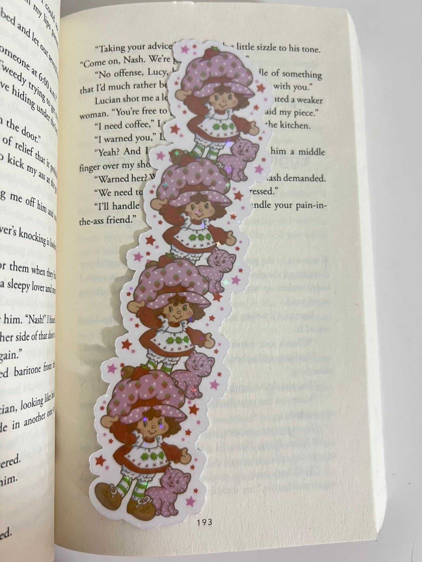 STRAWBERRY  HOLOGRAPHIC BOOKMARK