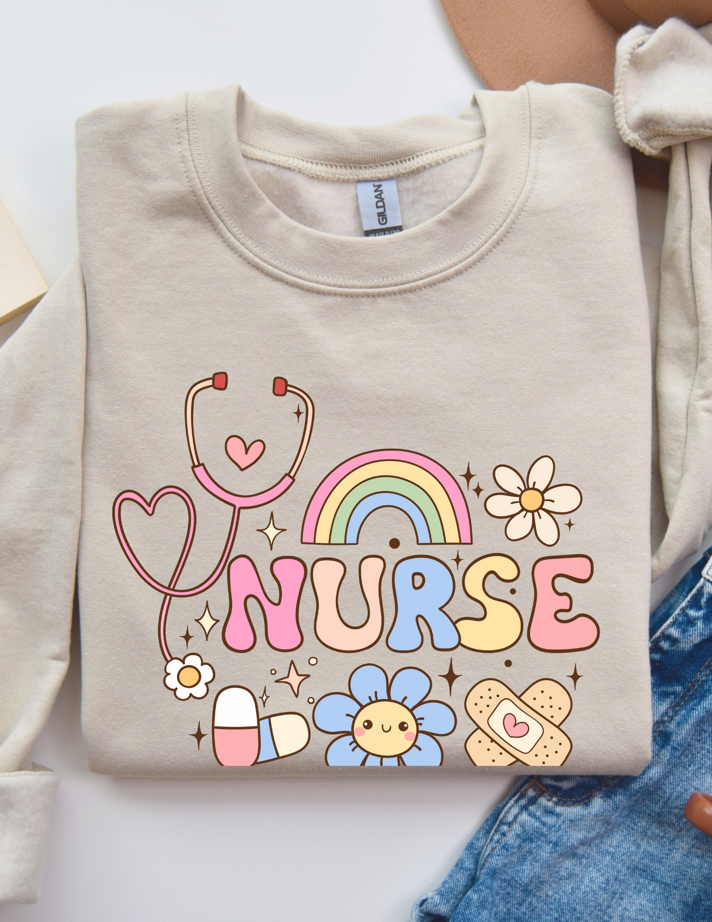 NURSE RAINBOW ADULT (SHIRT/CREWNECK)