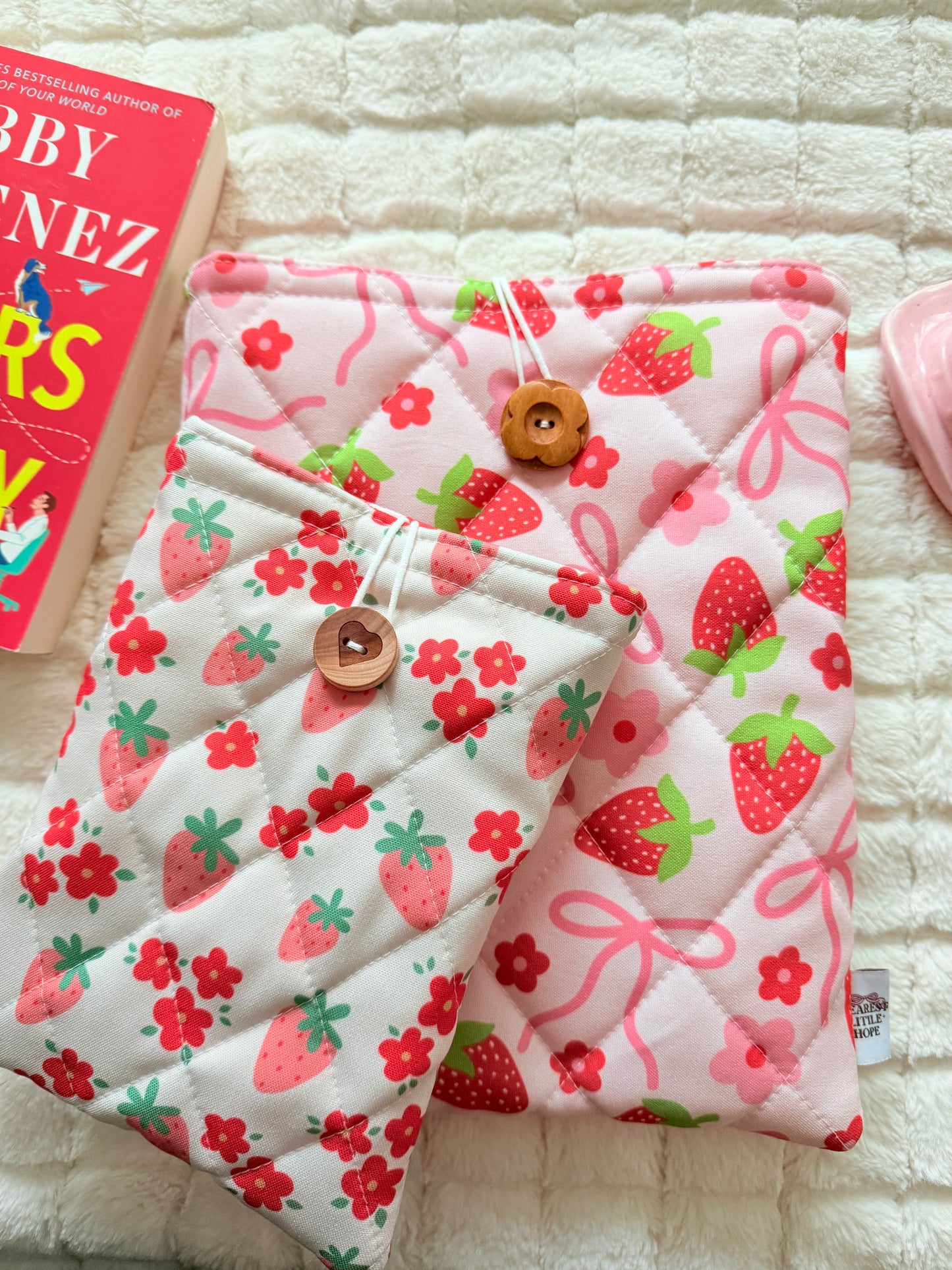 STRAWBERRY PATTERNS ALL SIZES SLEEVES/POUCHES