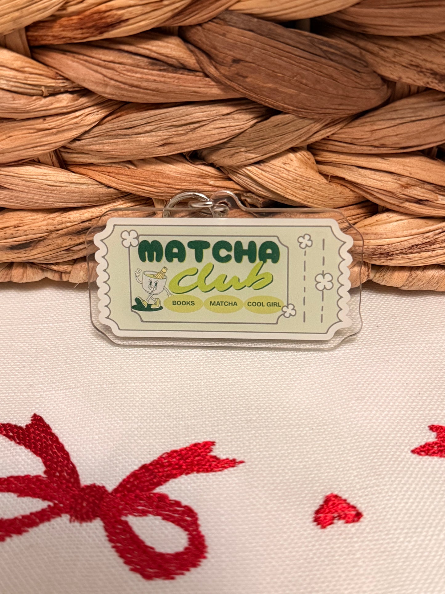 MATCHA CLUB KEYCHAIN