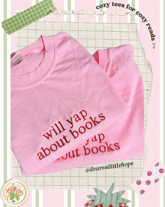 WILL YAP ABOUT BOOKS ADULT SIZE (SHIRT)
