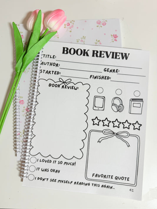 COTTAGE CORE BOOK REVIEW JOURNAL
