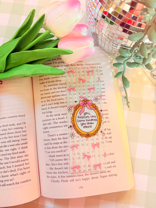 YOU DESERVE HAPPINESS ACRYLIC BOOKMARK