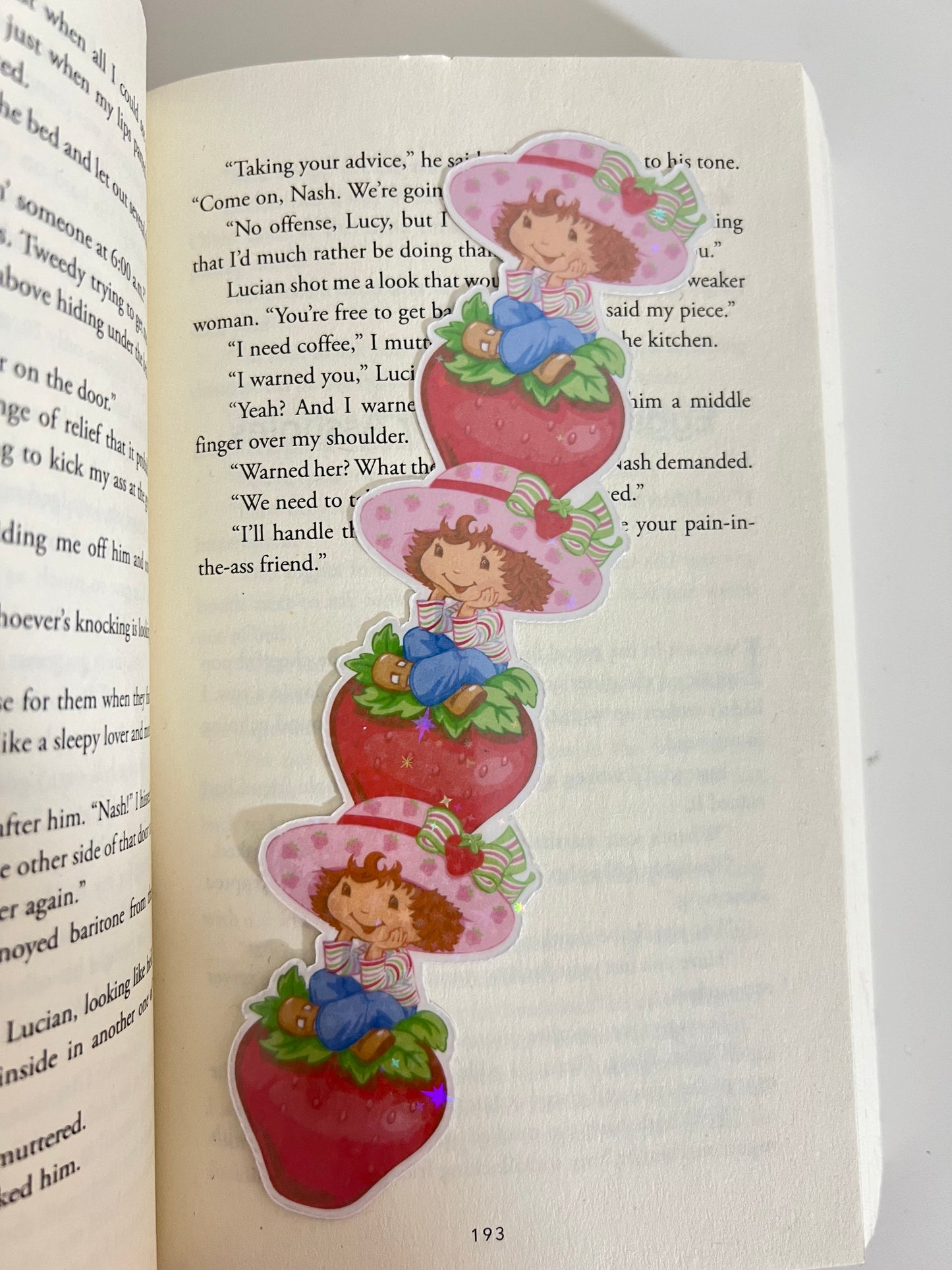 STRAWBERRY  HOLOGRAPHIC BOOKMARK