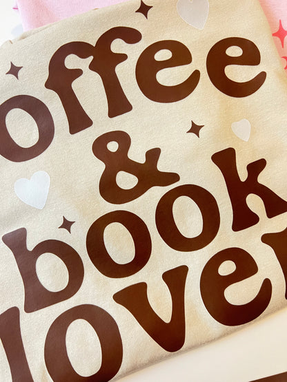 COFFEE AND BOOK LOVER ADULT SIZE (SHIRT/CREWNECK)