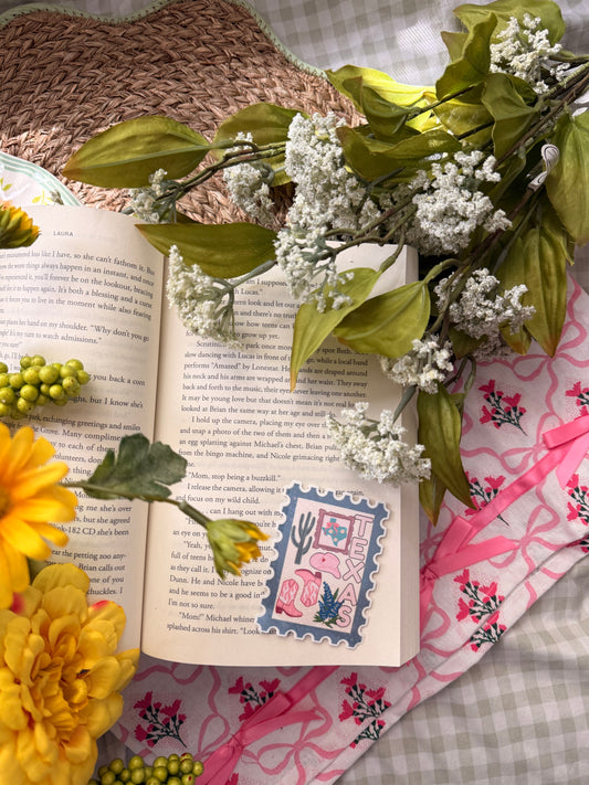 TEXAS STAMP HOLOGRAPHIC STICKER