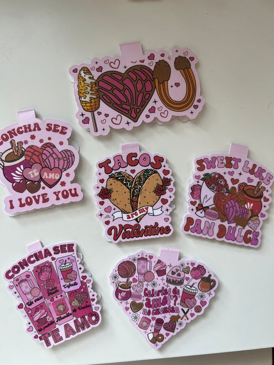 VALENTINES LATINO MAGNETIC BOOKMARKS