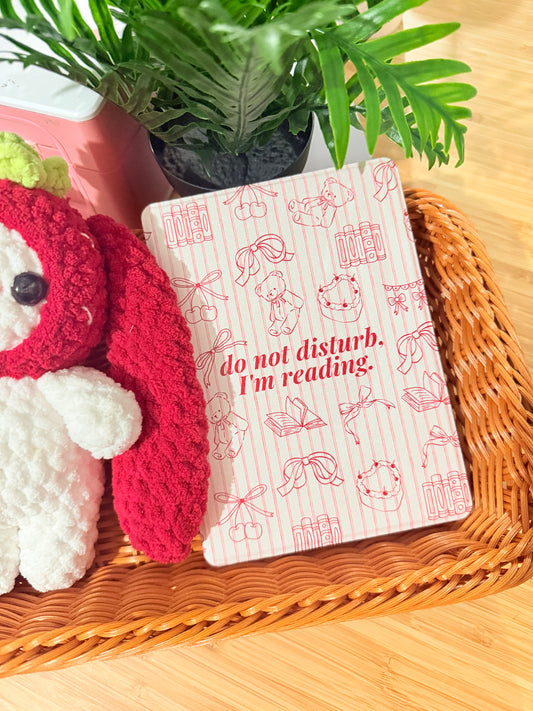 DO NOT DISTURB, I’M READING CLEAR BACK KINDLE CASE