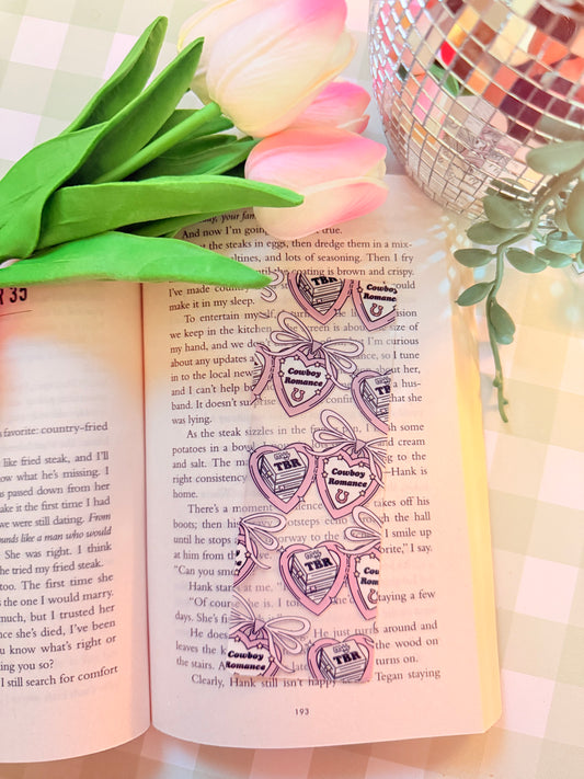 COWBOY ROMANCE ACRYLIC BOOKMARK