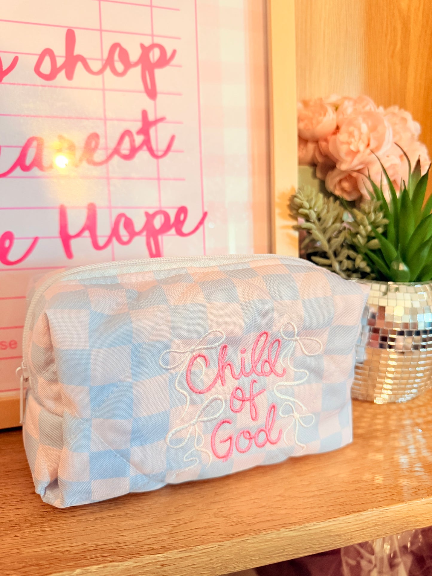 CHILD OF GOD EMBROIDERED XL POUCH