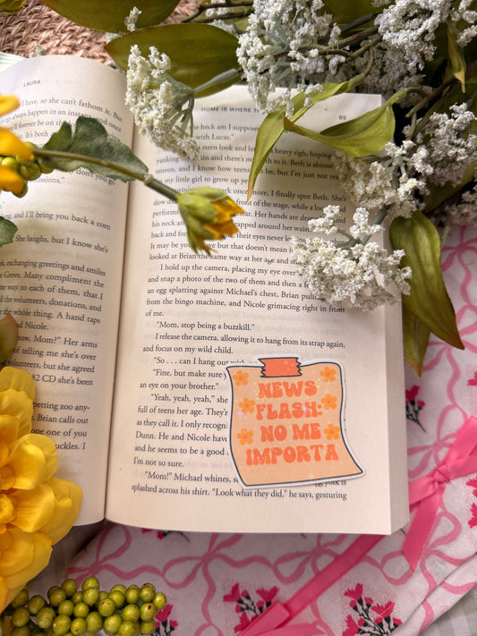 NEWS FLASH NO ME IMPORTA STICKER