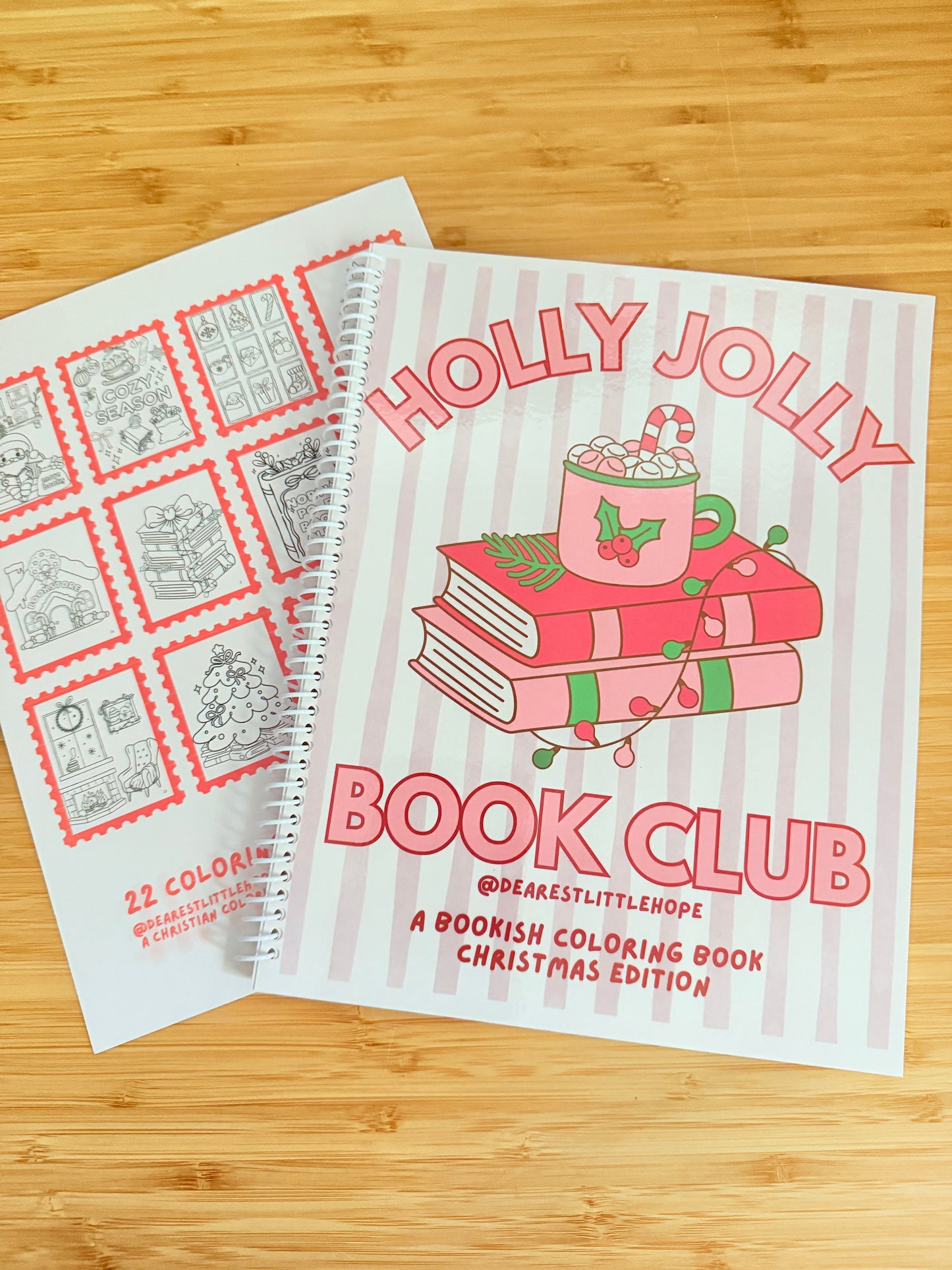 HOLLY JOLLY BOOK CLUB COLORING BOOK