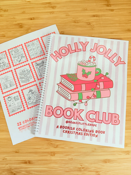 HOLLY JOLLY BOOK CLUB COLORING BOOK