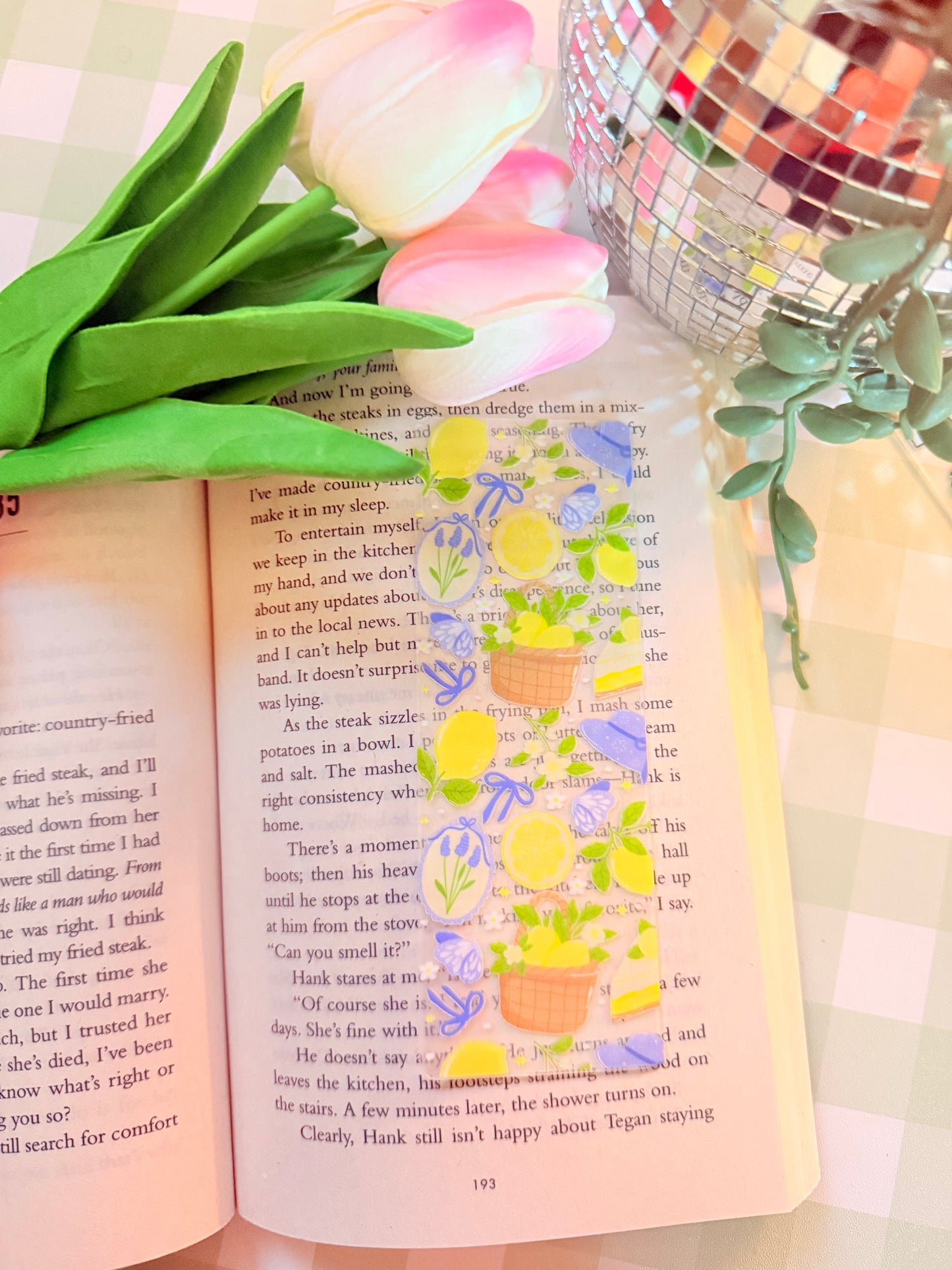 LEMONS ACRYLIC BOOKMARK