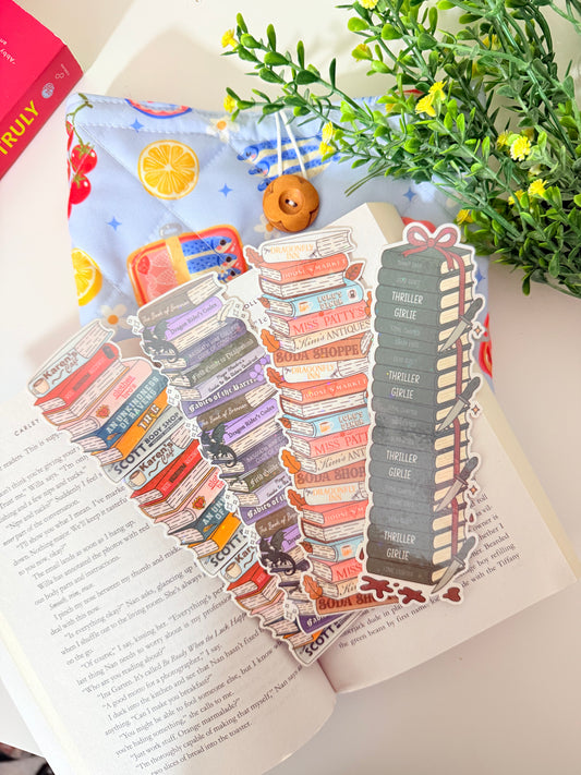 BOOK STACK HOLOGRAPHIC BOOKMARK