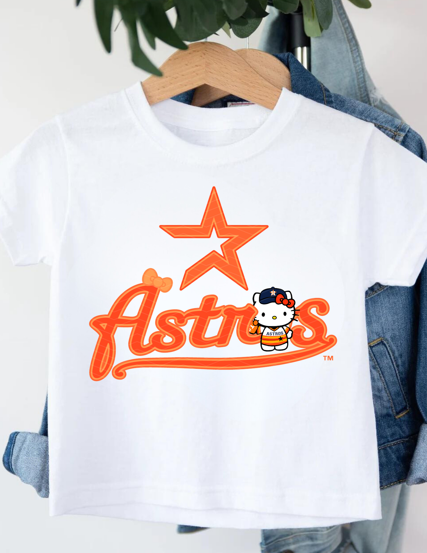 Hello Kitty Orange Astros Design - Short Sleeve INFANT