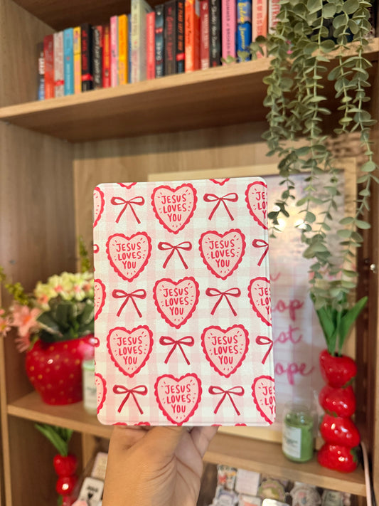 JESUS LOVES YOU CLEAR BACK KINDLE CASE