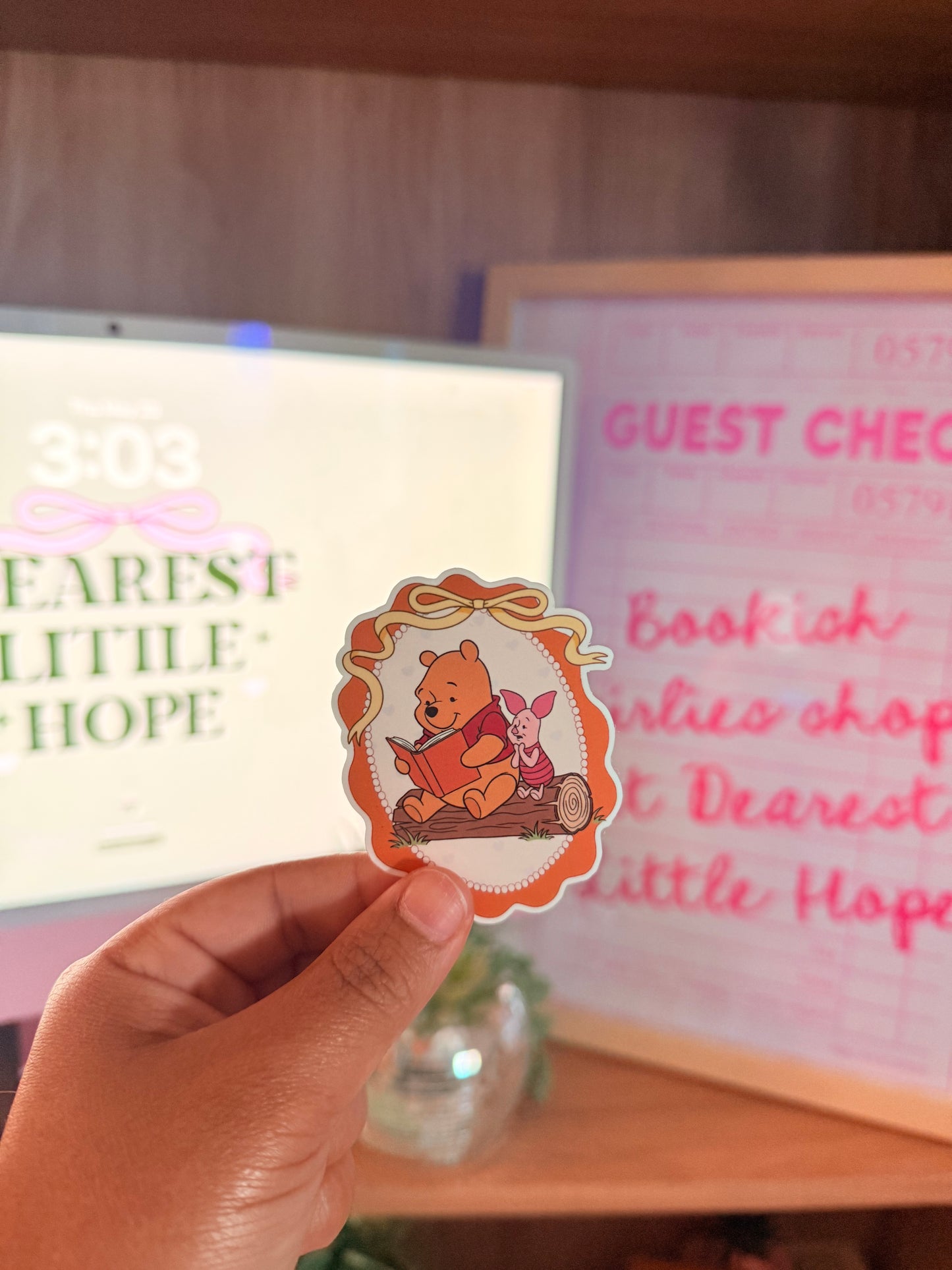 BEAR BOOKISH STICKER