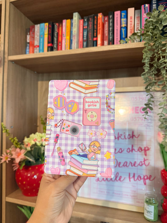BOOKISH GIRLIE LIZZIE CLEAR BACK KINDLE CASE
