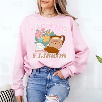 CAFECITO Y LIBROS ADULT SIZE (SHIRT/CREWNECK)