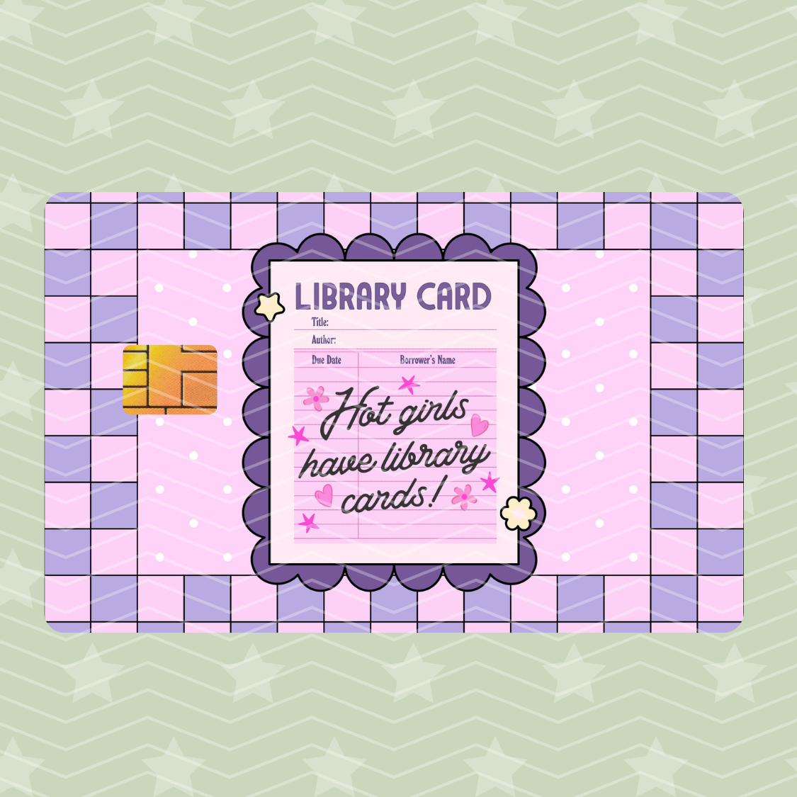 LIBRARY CARD CARD SKIN HOLOGRAPHIC