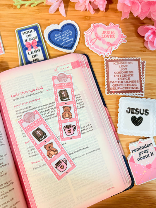 CHRISTIAN GIRLY PHOTOSTRIP STICKER