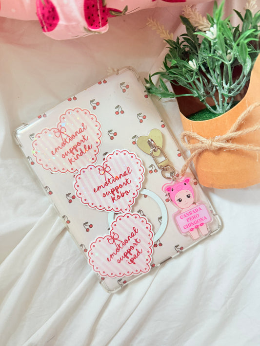 EMOTIONAL SUPPORT KINDLE/KOBO/IPAD STICKER