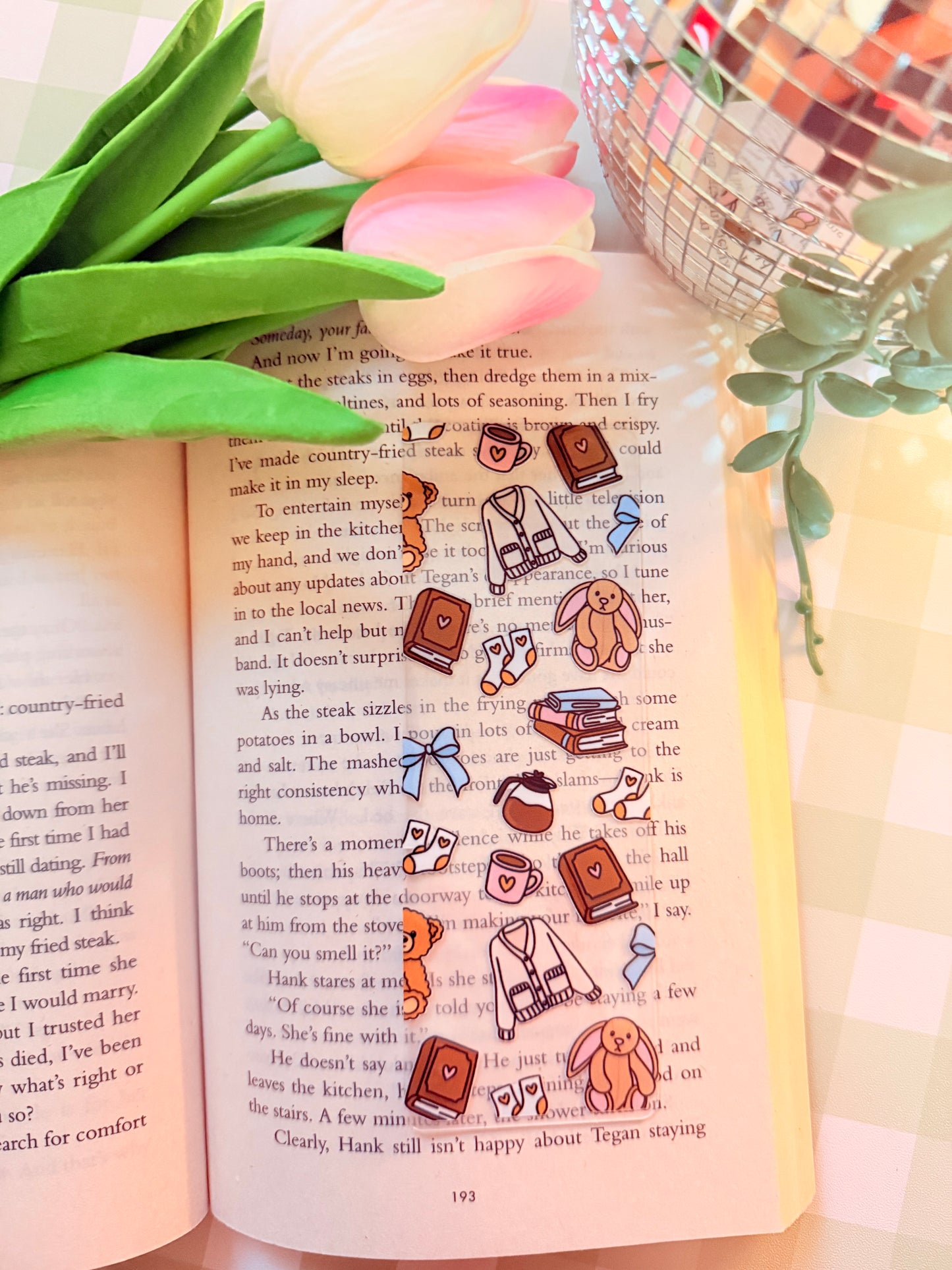 COZY HOMEBODY ACRYLIC BOOKMARK