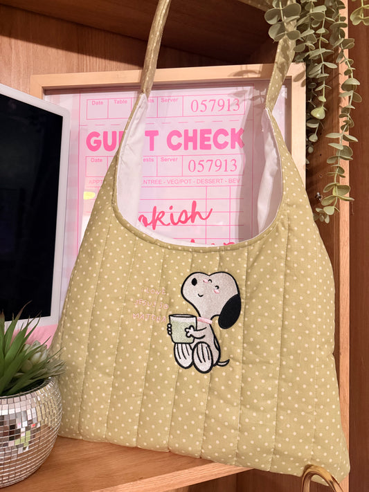 I LOVE JESUS SO MATCHA POLKADOT BAG