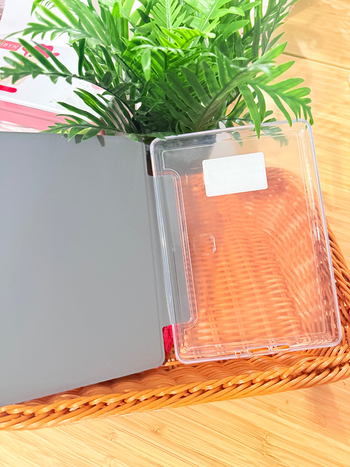 BOOK LOVER BEAR CLEAR BACK KINDLE CASE