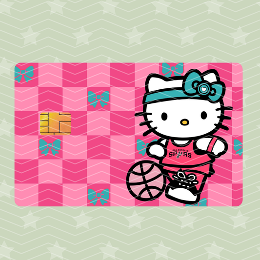 BASKETBALL SAN ANTONIO CARD SKIN HOLOGRAPHIC