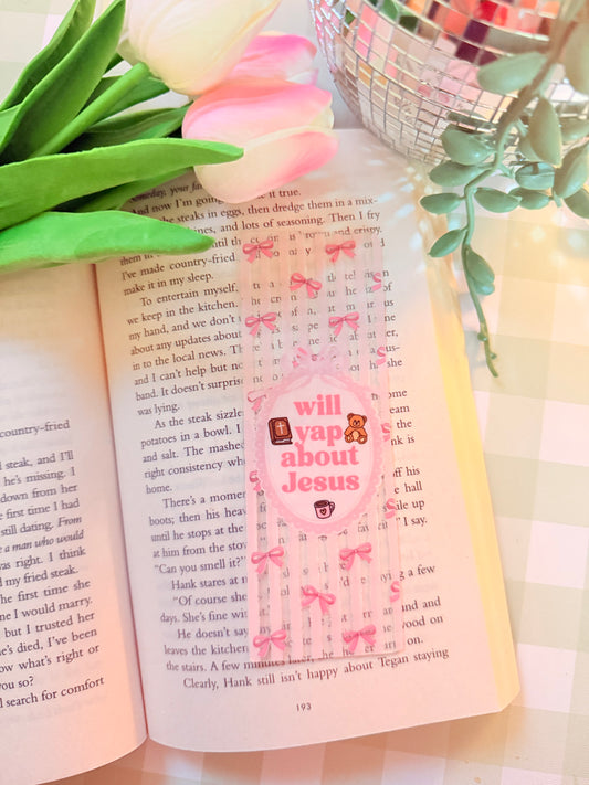 WILL YAP ABOUT JESUS ACRYLIC BOOKMARK