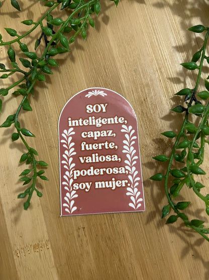 SOY MUJER STICKER