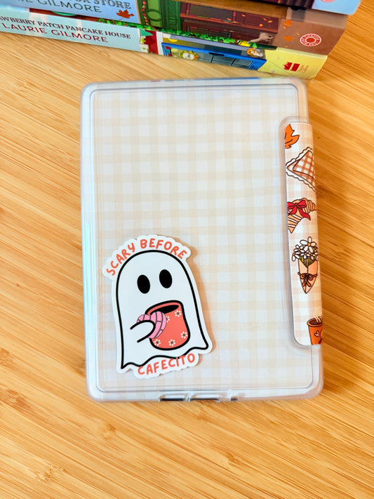 SCARY BEFORE CAFECITO STICKER