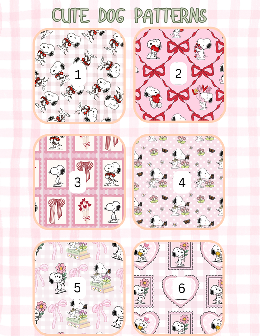 CUTE DOG PATTERNS ALL SIZES SLEEVES/POUCHES