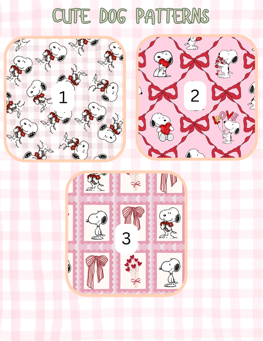 CUTE DOG PATTERNS ALL SIZES SLEEVES/POUCHES