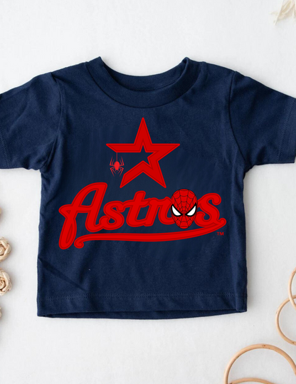 Spiderman Astros Design - Short Sleeve YOUTH