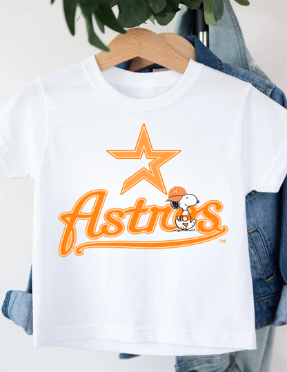 Snoopy Astros Design - Short Sleeve YOUTH