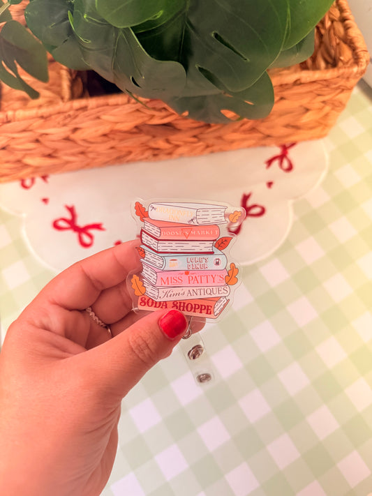 GILMORE GIRLS INSPIRED BOOKS BADGE REEL