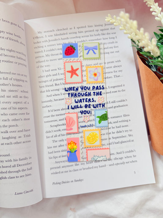 ISAIAH 43:2 ACRYLIC BOOKMARK