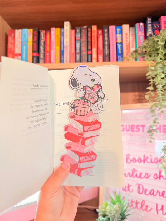 JUST A LITTLE FRESA CUTE DOG HOLOGRAPHIC BOOKMARK