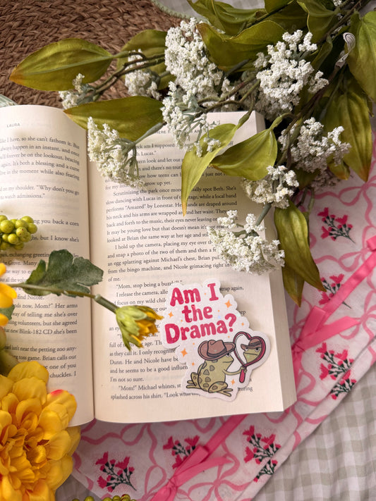 AM I THE DRAMA HOLOGRAPHIC STICKER