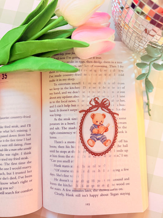 BEAR ACRYLIC BOOKMARK