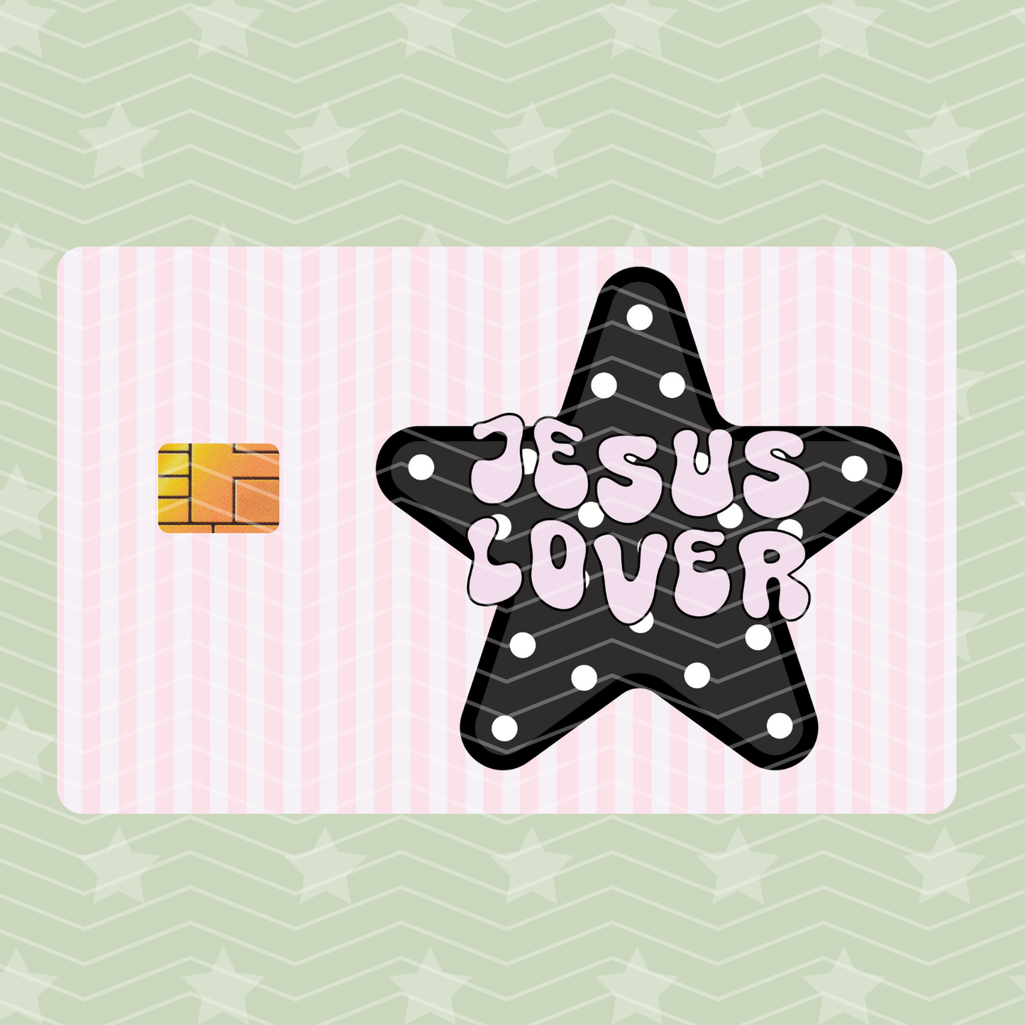 JESUS LOVER CARD SKIN HOLOGRAPHIC