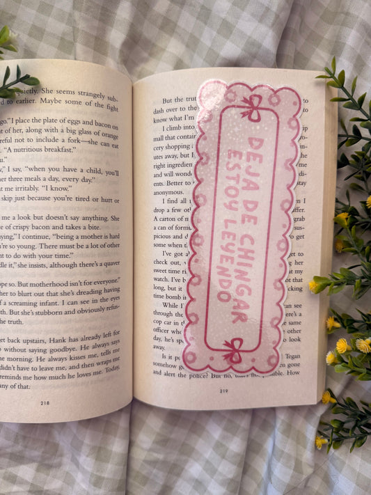 DEJA DE CHINGAR ESTOY LEYENDO HOLOGRAPHIC BOOKMARK