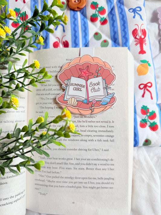 SUMMER GIRL BOOK CLUB MAGNETIC BOOKMARK